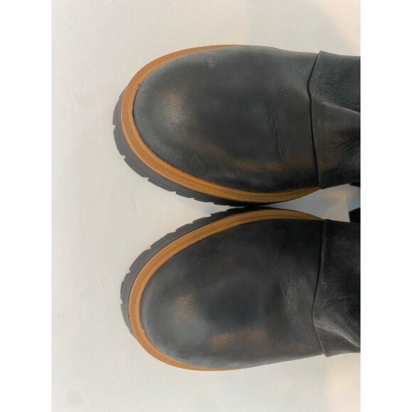 Free People Women's Jack Leather Slouch Ankle Zip Boot Black Size 38 US 7.5 8 - Picture 14 of 16